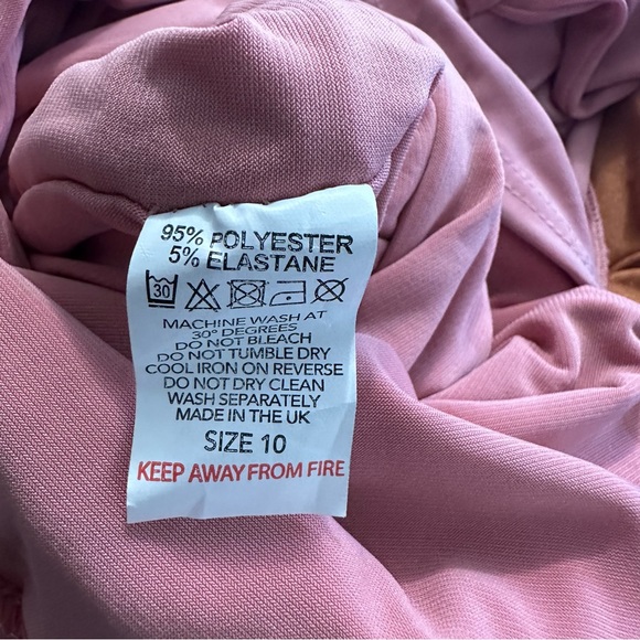 Club L London baby baby rose pink maternity ruched Bardot jumpsuit - Picture 6 of 8